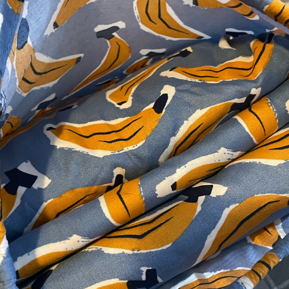 Banana Print Sheet Set - Blue & Yellow - Picture 4 of 9